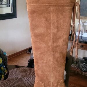 Franco Sarto Tan Heeled Boots